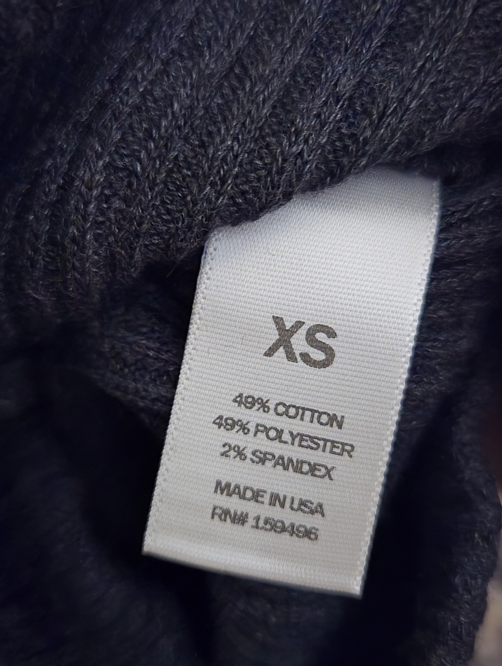LETT Lisse cardigan charcoal knit patch pockets extra small XS new - Picture 8 of 9